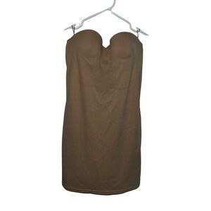 Victoria’s Secret Neutral Slip Shapewear Strapless Tan Dress - Womens Size 36B